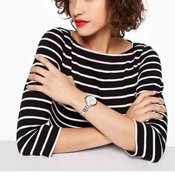 Kate Spade New York Park Row Silver Mother of Pearl Watch main image 10